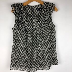 Banana Republic sheer sleeveless top,